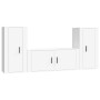 Set de muebles de TV 3 piezas madera contrachapada blanco de vidaXL, Muebles TV - Ref: Foro24-3188534, Precio: 164,58 €, Desc...