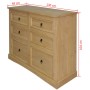 Corona range sideboard made of Mexican pine 110x43x81 cm by vidaXL, Sideboards - Ref: Foro24-243731, Price: 196,99 €, Discoun...