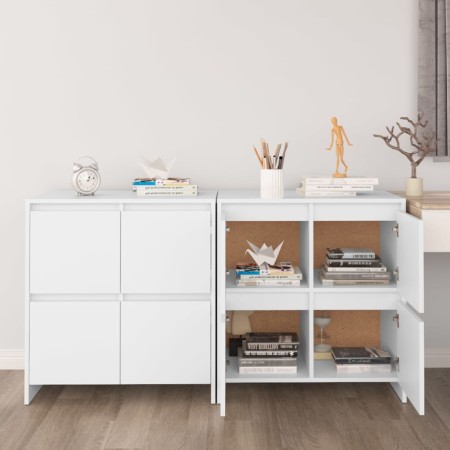 Sideboards 2 Einheiten aus weißem Sperrholz 70x41x75 cm von vidaXL, Sideboards - Ref: Foro24-3098089, Preis: 177,83 €, Rabatt: %