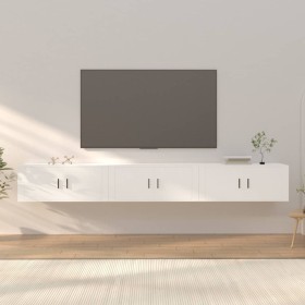 Wall TV furniture 3 pcs white 100x34.5x40 cm by vidaXL, TV Furniture - Ref: Foro24-3188374, Price: 182,26 €, Discount: %