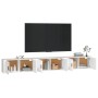 Wall TV furniture 3 pcs white 100x34.5x40 cm by vidaXL, TV Furniture - Ref: Foro24-3188374, Price: 190,51 €, Discount: %