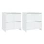 Aparadores 2 unidades madera contrachapada blanco 70x41x75 cm de vidaXL, Aparadores - Ref: Foro24-3098089, Precio: 177,83 €, ...