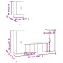 5-teiliges TV-Möbelset aus schwarzem Sperrholz von vidaXL, TV-Möbel - Ref: Foro24-3188575, Preis: 218,68 €, Rabatt: %