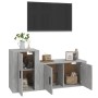 TV furniture set 2 pieces concrete gray plywood by vidaXL, TV Furniture - Ref: Foro24-3188466, Price: 81,99 €, Discount: %