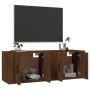 Wall TV cabinets 2 pcs brown oak 57x34.5x40 cm by vidaXL, TV Furniture - Ref: Foro24-3188341, Price: 90,99 €, Discount: %