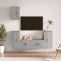 TV furniture set 5 pieces Sonoma gray plywood by vidaXL, TV Furniture - Ref: Foro24-3188580, Price: 217,59 €, Discount: %