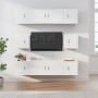 Set de muebles de TV 8 pzas madera contrachapada blanco brillo de vidaXL, Muebles TV - Ref: Foro24-3188672, Precio: 297,21 €,...