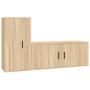 Set de muebles para TV 2 pzas madera contrachapada roble sonoma de vidaXL, Muebles TV - Ref: Foro24-3188489, Precio: 113,15 €...