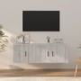 TV furniture set 2 pieces Sonoma gray plywood by vidaXL, TV Furniture - Ref: Foro24-3188412, Price: 78,29 €, Discount: %