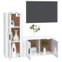 TV furniture set 2 pieces glossy white plywood by vidaXL, TV Furniture - Ref: Foro24-3188728, Price: 106,76 €, Discount: %