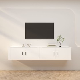 Wall-mounted TV furniture 2 units white 100x34.5x40 cm by vidaXL, TV Furniture - Ref: Foro24-3188366, Price: 122,55 €, Discou...