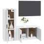 2-piece white plywood TV furniture set by vidaXL, TV Furniture - Ref: Foro24-3188726, Price: 105,58 €, Discount: %