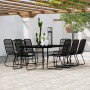 9-piece black garden dining set by vidaXL, Garden sets - Ref: Foro24-3099184, Price: 1,00 €, Discount: %