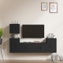 5-piece TV furniture set made of black plywood by vidaXL, TV Furniture - Ref: Foro24-3188559, Price: 175,78 €, Discount: %