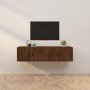 Wall TV cabinets 2 pcs brown oak 80x34.5x40 cm by vidaXL, TV Furniture - Ref: Foro24-3188357, Price: 110,98 €, Discount: %