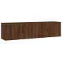 Wall TV cabinets 2 pcs brown oak 80x34.5x40 cm by vidaXL, TV Furniture - Ref: Foro24-3188357, Price: 110,98 €, Discount: %