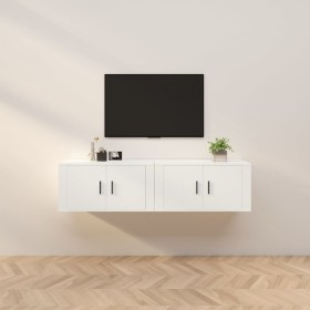 Wall TV cabinets 2 pcs white 80x34.5x40 cm by vidaXL, TV Furniture - Ref: Foro24-3188350, Price: 97,74 €, Discount: %