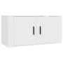 Wall TV cabinets 2 pcs white 80x34.5x40 cm by vidaXL, TV Furniture - Ref: Foro24-3188350, Price: 96,99 €, Discount: %