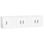 Set de muebles de TV 3 pzas madera contrachapada blanco brillo de vidaXL, Muebles TV - Ref: Foro24-3188440, Precio: 104,14 €,...