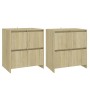 Aparadores 2 uds madera de ingeniería roble Sonoma 70x41x75 cm de vidaXL, Aparadores - Ref: Foro24-3098091, Precio: 167,99 €,...