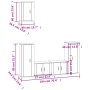 TV-Möbelset 5-teilig aus geräuchertem Eichensperrholz von vidaXL, TV-Möbel - Ref: Foro24-3188579, Preis: 201,13 €, Rabatt: %