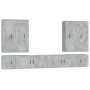 Set de muebles de TV 8 pzas madera contrachapada gris hormigón de vidaXL, Muebles TV - Ref: Foro24-3188858, Precio: 435,53 €,...