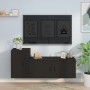 2-piece black plywood TV furniture set by vidaXL, TV Furniture - Ref: Foro24-3188479, Price: 105,27 €, Discount: %