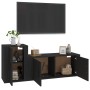 2-piece black plywood TV furniture set by vidaXL, TV Furniture - Ref: Foro24-3188479, Price: 105,27 €, Discount: %