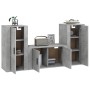 TV furniture set 3 pieces concrete gray plywood by vidaXL, TV Furniture - Ref: Foro24-3188530, Price: 136,61 €, Discount: %