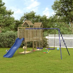 Spielplatz im Freien aus imprägniertem Kiefernholz von vidaXL, Schaukeln und Spielgeräte - Ref: Foro24-3190437, Preis: 568,99...