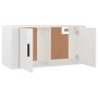 Wall TV cabinets 2 pcs glossy white 80x34.5x40 cm by vidaXL, TV Furniture - Ref: Foro24-3188352, Price: 102,64 €, Discount: %