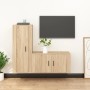 TV furniture set 2 pieces sonoma oak plywood by vidaXL, TV Furniture - Ref: Foro24-3188729, Price: 115,06 €, Discount: %