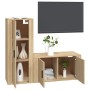 TV furniture set 2 pieces sonoma oak plywood by vidaXL, TV Furniture - Ref: Foro24-3188729, Price: 115,06 €, Discount: %