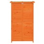 Cobertizo herramientas jardín madera pino marrón 83x57x140 cm de vidaXL, Cobertizos - Ref: Foro24-172240, Precio: 197,81 €, D...