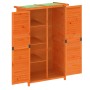 Cobertizo herramientas jardín madera pino marrón 83x57x140 cm de vidaXL, Cobertizos - Ref: Foro24-172240, Precio: 197,81 €, D...