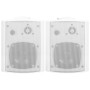 Altavoces estéreo de pared 2 uds blanco interior exterior 80 W de vidaXL, Altavoces - Ref: Foro24-70161, Precio: 65,26 €, Des...