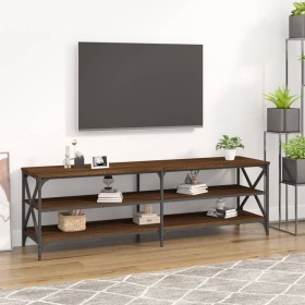 Mueble de TV madera contrachapada marrón roble 160x40x50 cm de vidaXL, Muebles TV - Ref: Foro24-826733, Precio: 75,66 €, Desc...