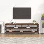 Mueble de TV madera contrachapada marrón roble 160x40x50 cm de vidaXL, Muebles TV - Ref: Foro24-826733, Precio: 75,66 €, Desc...