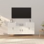 TV furniture set 3 pieces glossy white plywood by vidaXL, TV Furniture - Ref: Foro24-3188384, Price: 110,38 €, Discount: %