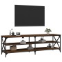 Oak brown plywood TV cabinet 160x40x50 cm by vidaXL, TV Furniture - Ref: Foro24-826733, Price: 75,66 €, Discount: %