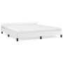 Estructura de cama cabecero cuero sintético blanco 180x200 cm de vidaXL, Camas y somieres - Ref: Foro24-347514, Precio: 149,1...