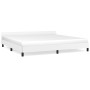 Estructura de cama cabecero cuero sintético blanco 200x200 cm de vidaXL, Camas y somieres - Ref: Foro24-347520, Precio: 127,1...