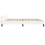 Estructura de cama cabecero cuero sintético blanco 200x200 cm de vidaXL, Camas y somieres - Ref: Foro24-347520, Precio: 127,1...