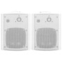 Altavoces estéreo de pared 2 uds blanco interior exterior 100 W de vidaXL, Altavoces - Ref: Foro24-70162, Precio: 84,70 €, De...