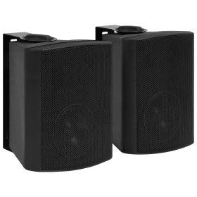 Altavoces estéreo de pared 2 uds negro interior exterior 100 W de vidaXL, Altavoces - Ref: Foro24-70159, Precio: 116,99 €, De...