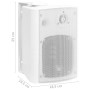 Altavoces estéreo de pared 2 uds blanco interior exterior 100 W de vidaXL, Altavoces - Ref: Foro24-70162, Precio: 84,70 €, De...