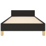 Estructura de cama con cabecero de tela negro 80x200 cm de vidaXL, Camas y somieres - Ref: Foro24-347369, Precio: 98,97 €, De...