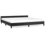 Bed frame with headboard black synthetic leather 200x200cm by vidaXL, Beds and slatted bases - Ref: Foro24-347519, Price: 123...