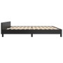 Bed frame with headboard black synthetic leather 200x200cm by vidaXL, Beds and slatted bases - Ref: Foro24-347519, Price: 123...