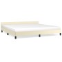 Estructura de cama con cabecero cuero sintético crema 200x200cm de vidaXL, Camas y somieres - Ref: Foro24-347521, Precio: 113...